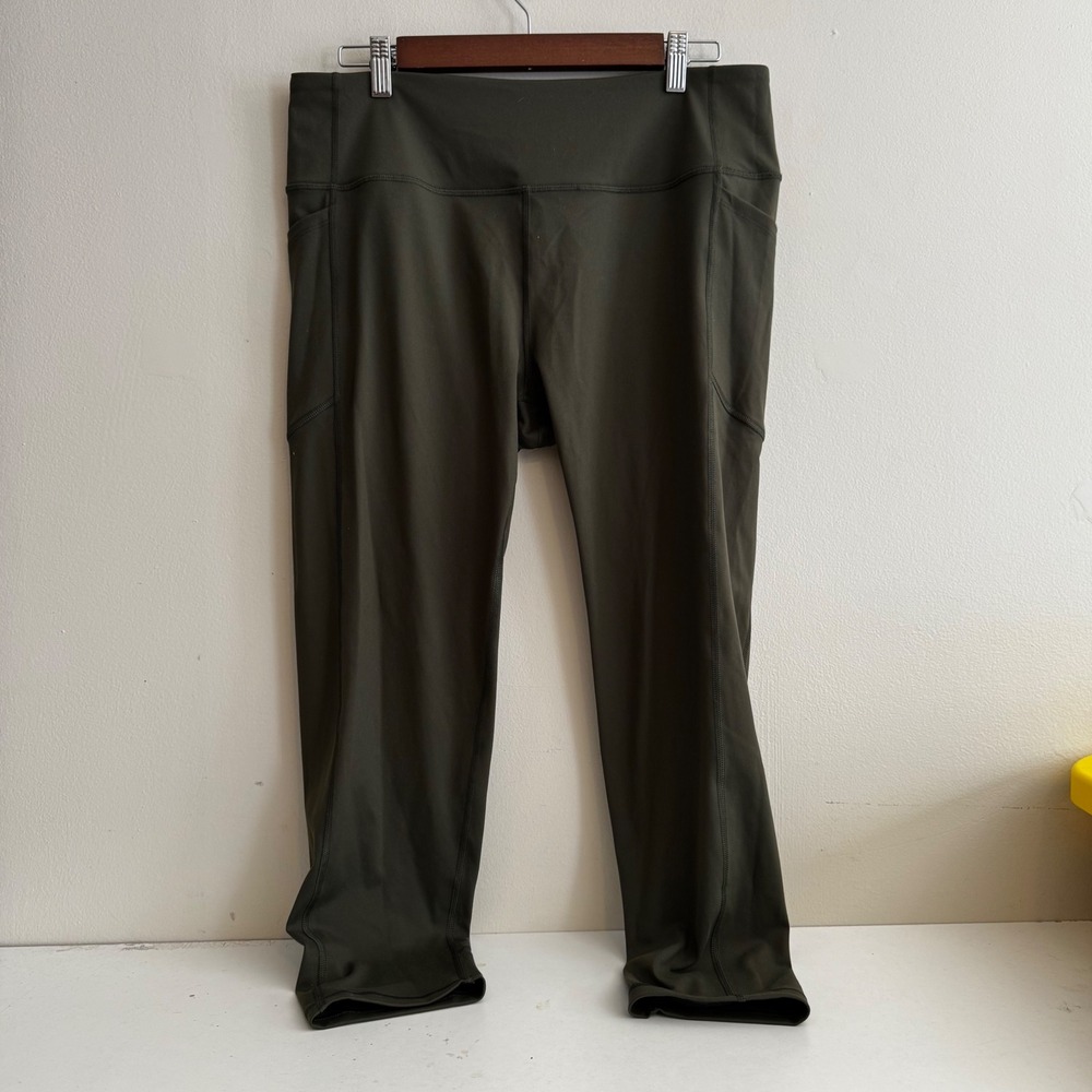 Victoria's Secret Women's XL Olive Green Knockout Leggings Athleisure Fall
